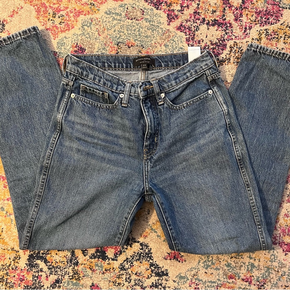 Banana Republic High Rise Straight Jeans